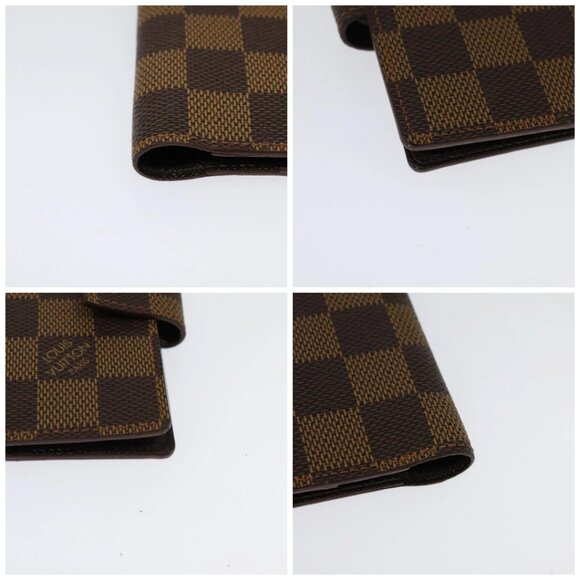 LOUIS VUITTON Damier Ebene Agenda Mini Day Planner Cover R20705 LV Auth 118844 - Picture 14 of 16